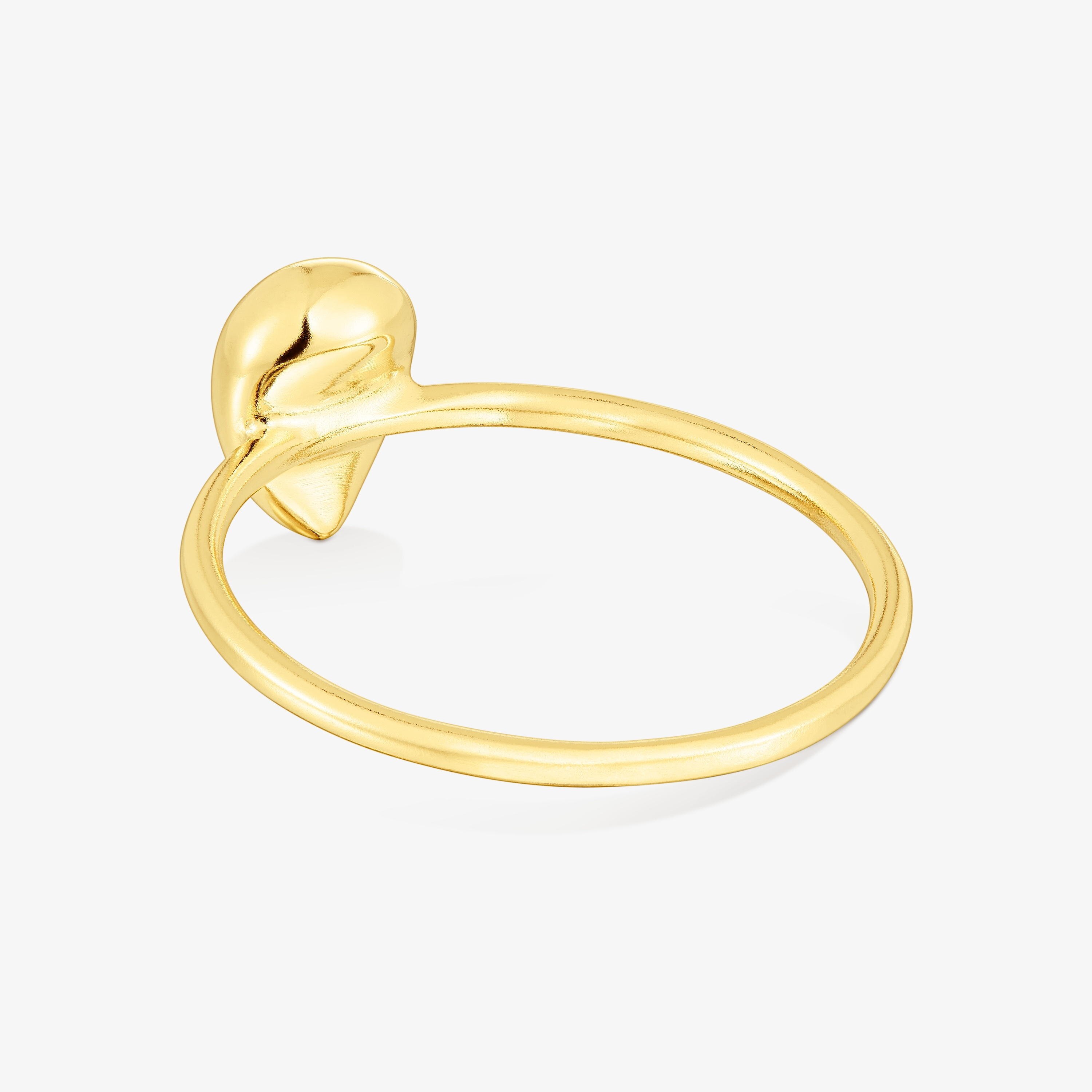 18K Solid Gold Teardrop ring TOUS Balloon