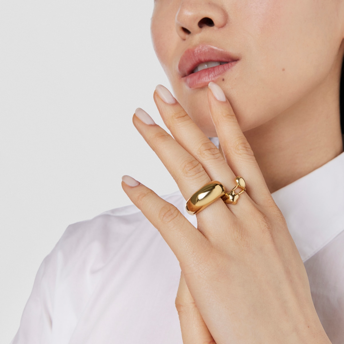 Gold Teardrop ring TOUS Balloon