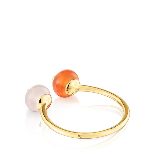 Small gold and chalcedony Open ring TOUS Balloon