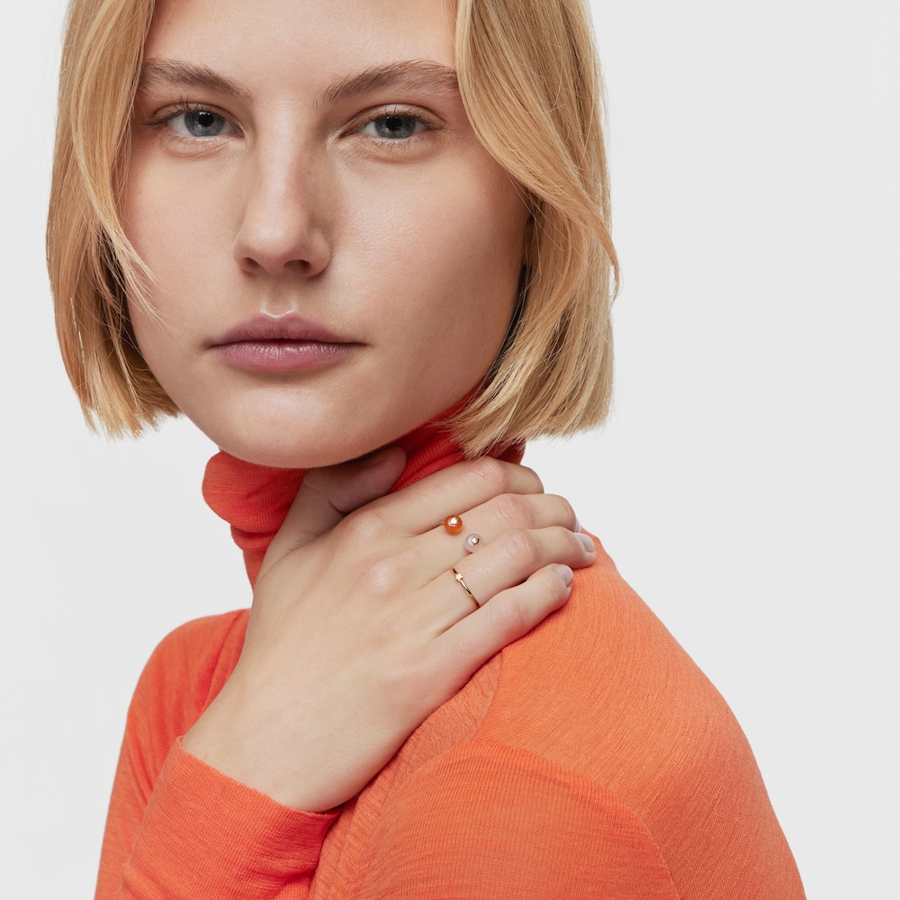 Mal&yacute; zlat&yacute; Otvoren&yacute; prsteň s&nbsp;chalced&oacute;nom TOUS Balloon