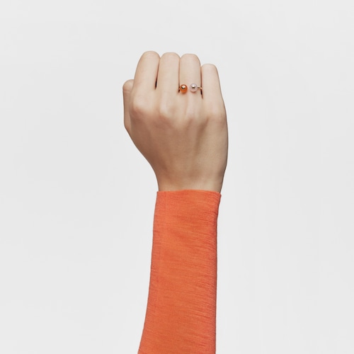 Small gold and chalcedony Open ring TOUS Balloon