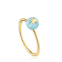 Anillo pequeño oso de oro y calcedonia TOUS Balloon