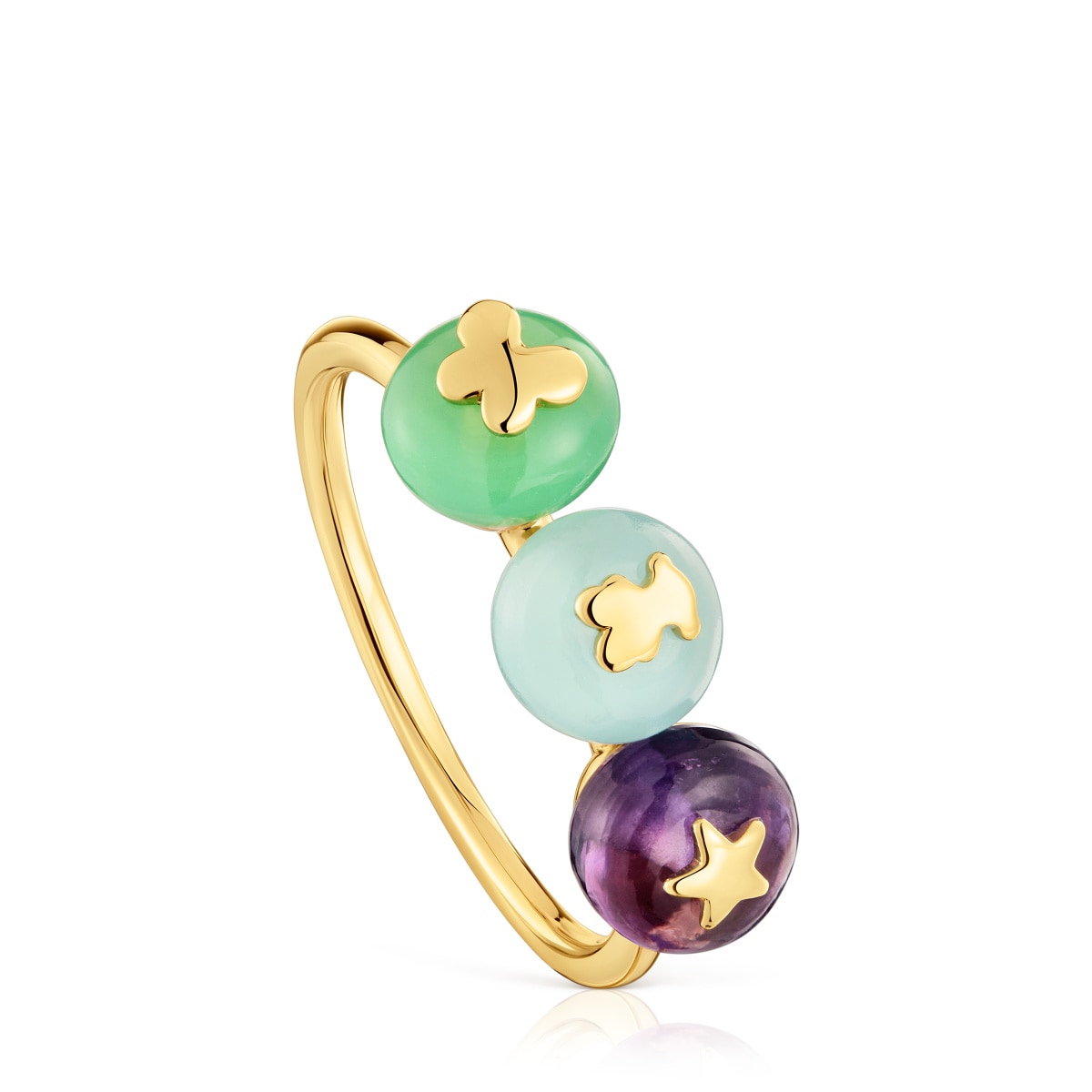 Anillo pequeño de oro y gemas TOUS Balloon