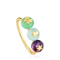 Anillo pequeño de oro y gemas TOUS Balloon