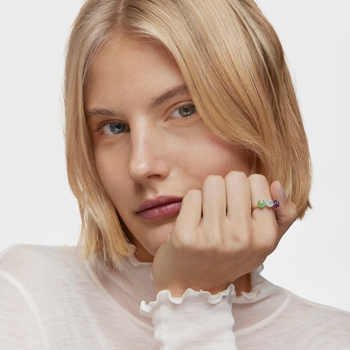 Small gold and gemstones Ring TOUS Balloon