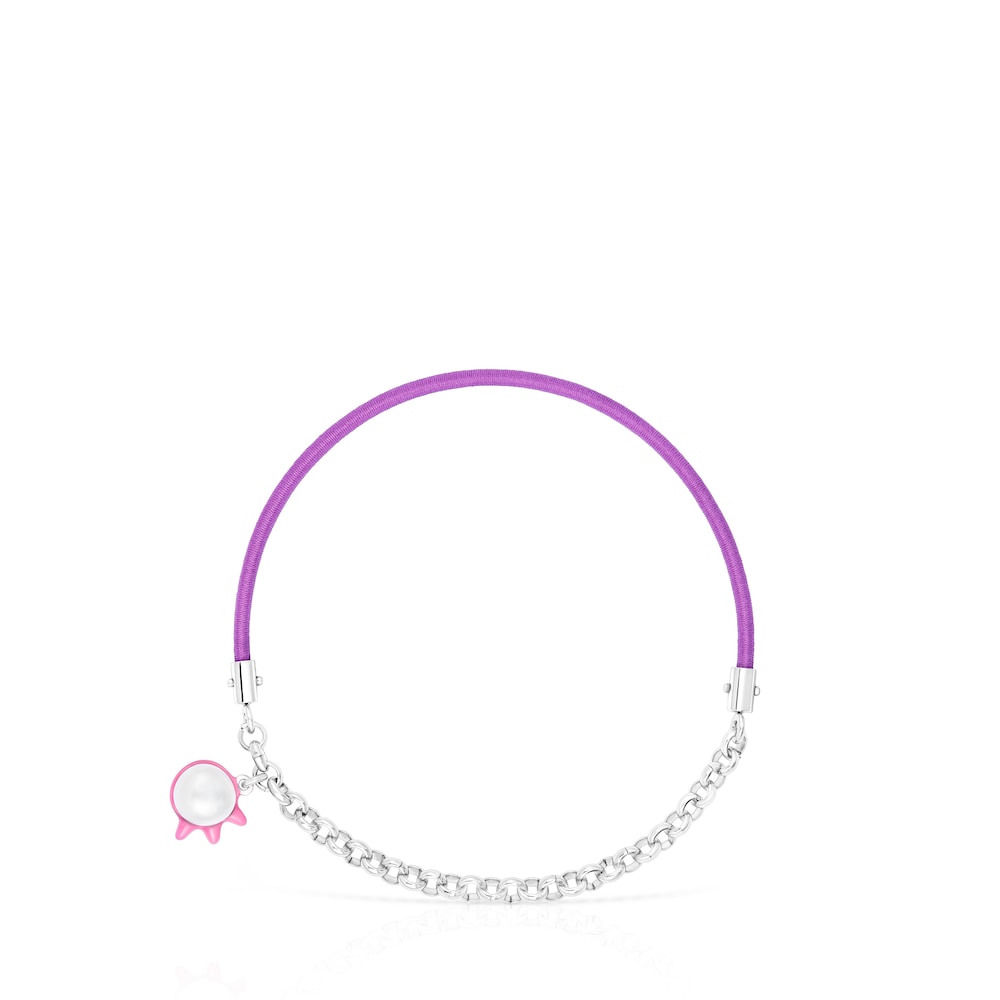 TOUS Instint elastic Bracelet with steel and cultured pearl