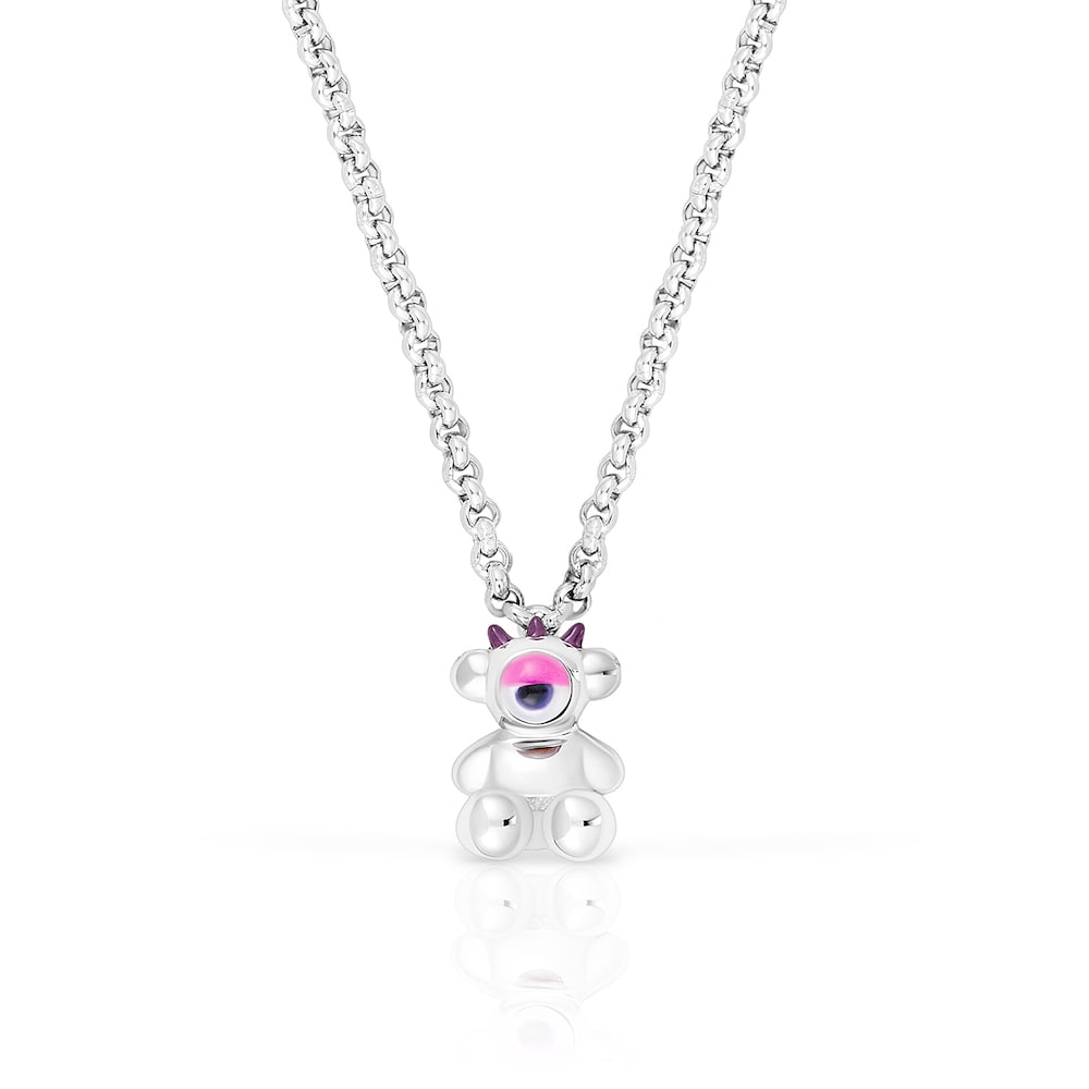 Collar elástico lila con acero y nácar TOUS Instint GRYST Collar elástico lila con acero y nácar TOUS Instint GRYST