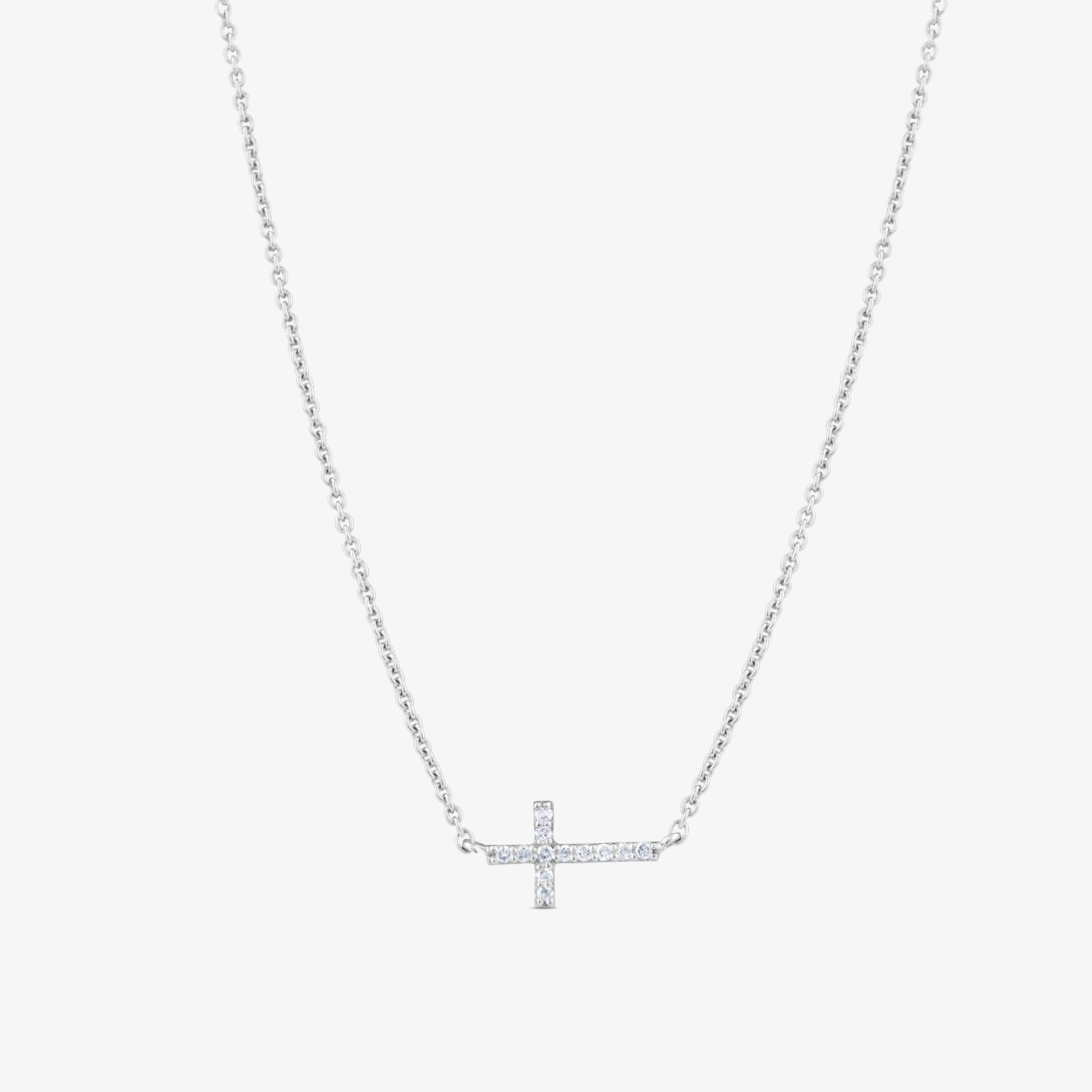 18K white gold TOUS Cruz Necklace with Diamonds