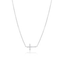 White gold TOUS Cruz Necklace with Diamonds
