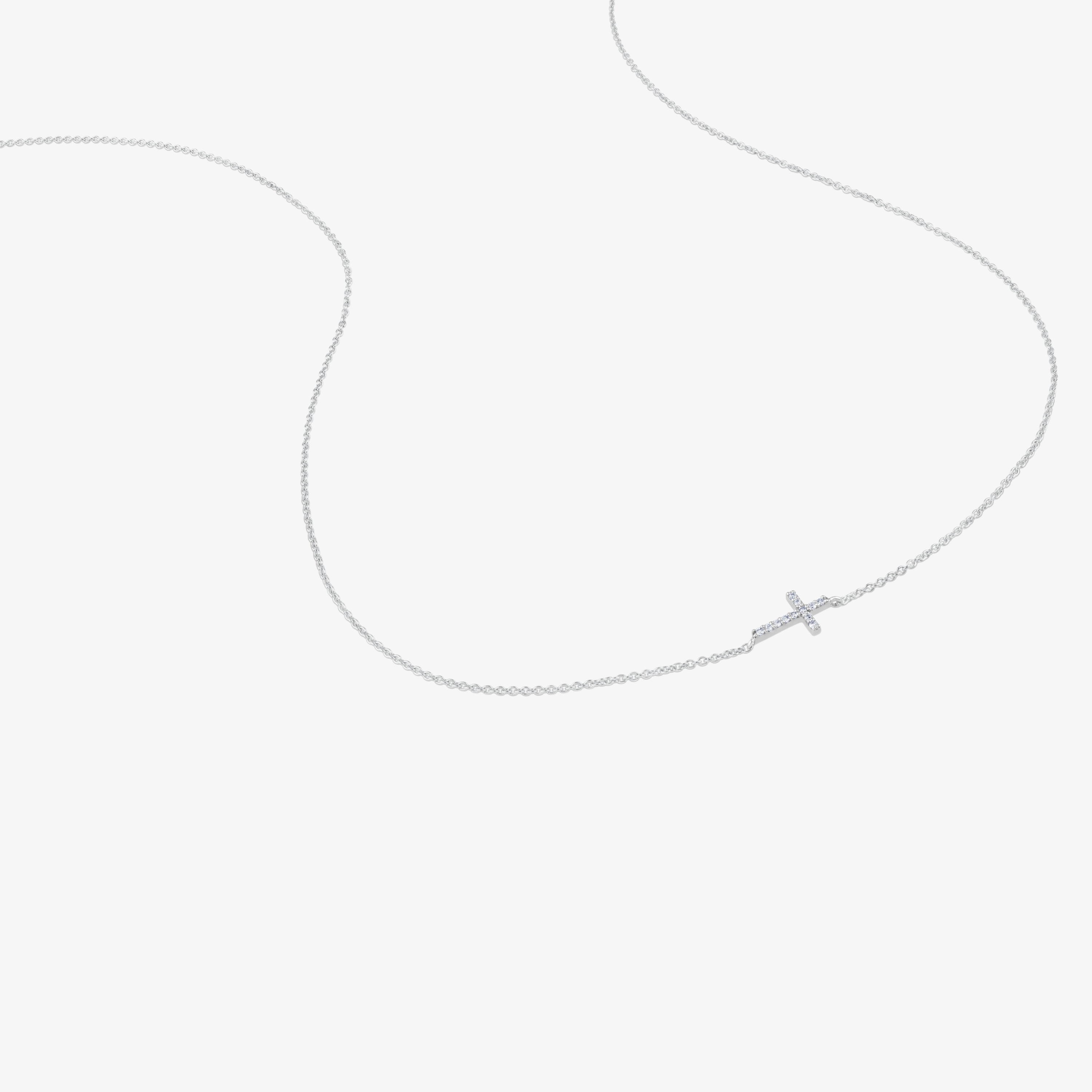 18K white gold TOUS Cruz Necklace with Diamonds