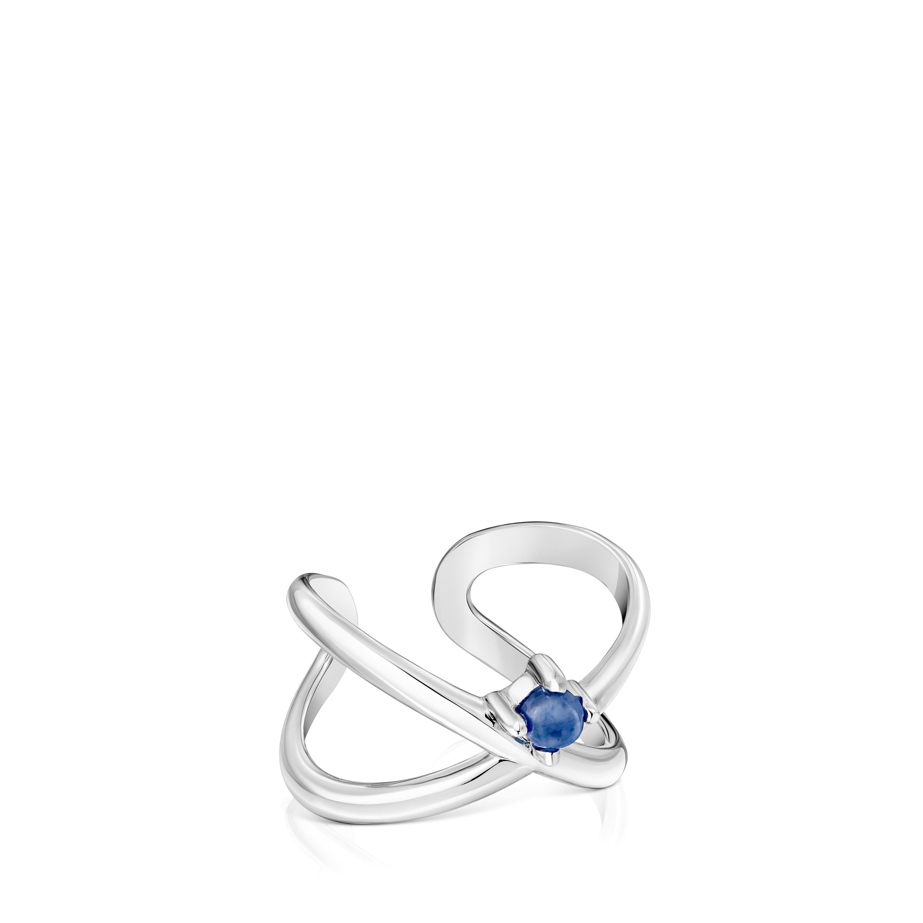 Pack Claws ring de plata con sodalita y topacio