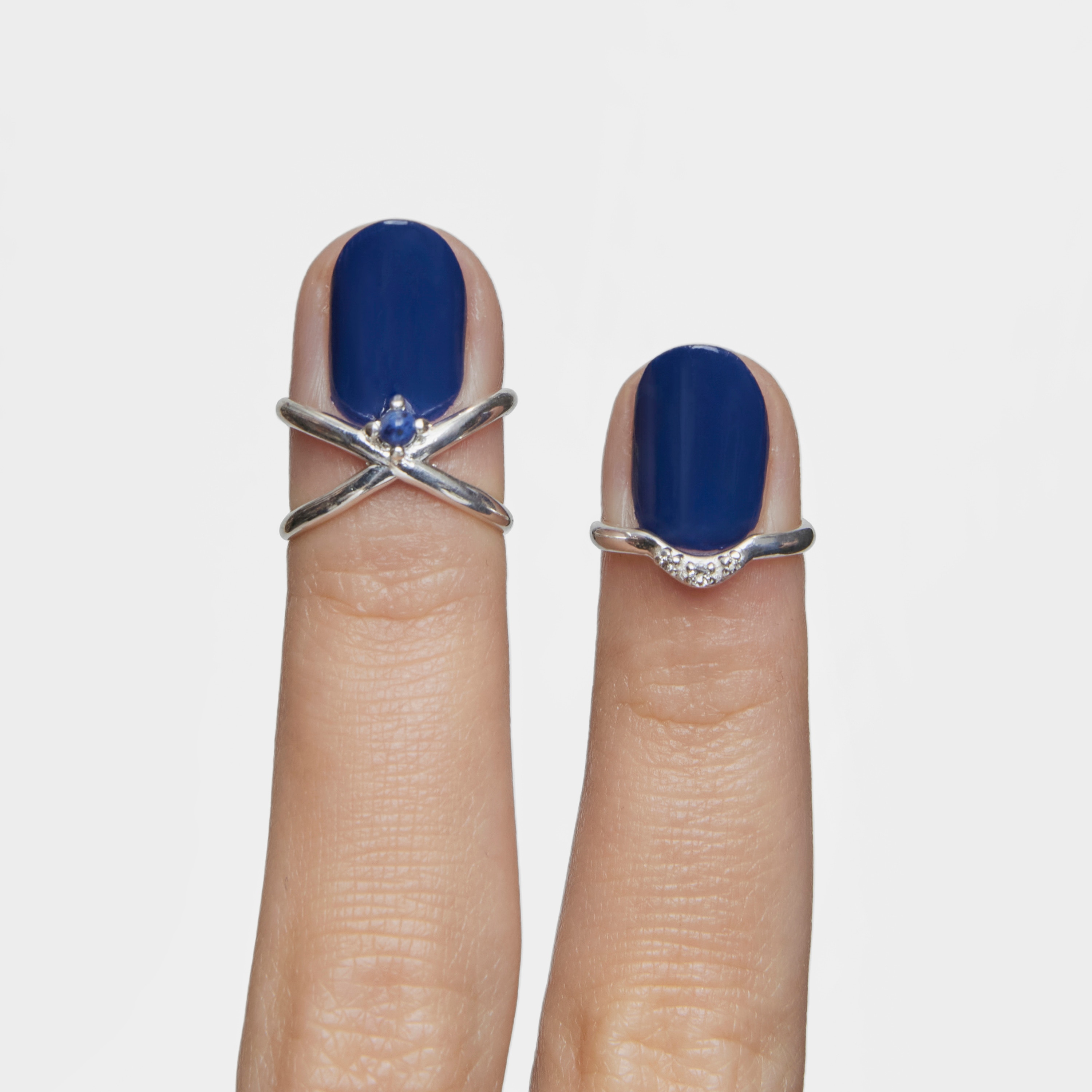 Pack Claws ring de plata con sodalita y topacio