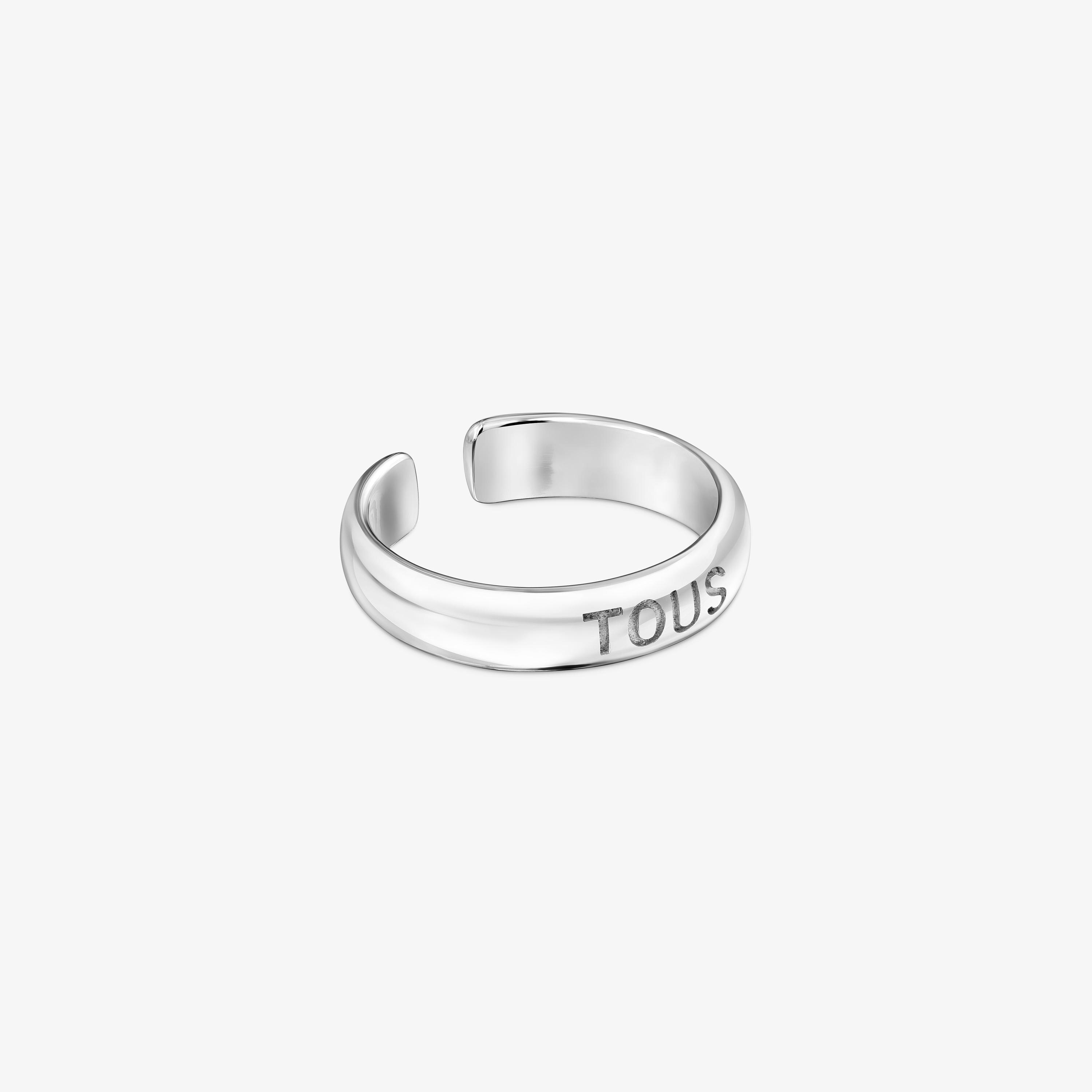 Two-tone Ring set with bear motif and logo Claws | TOUS Two-tone Ring set with bear motif and logo Claws | TOUS