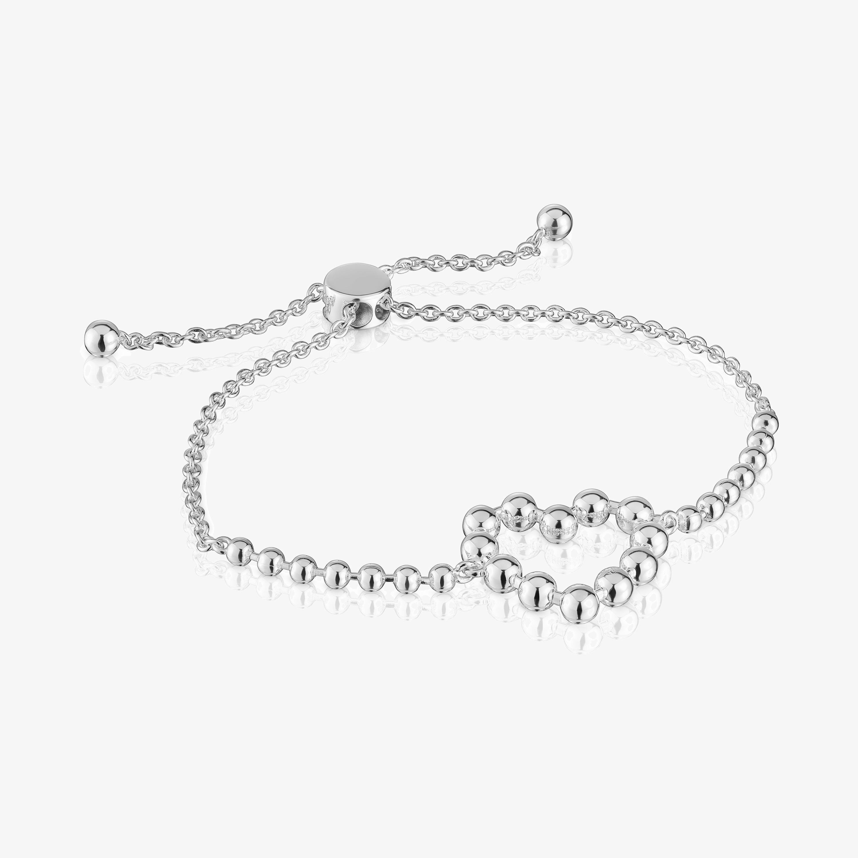 Silver chain heart Bracelet Sugar Party