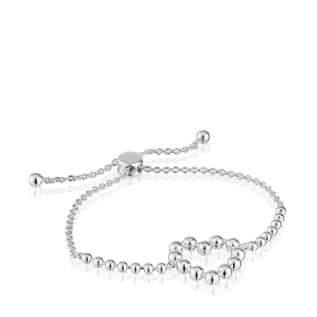 Pulsera cadena de plata corazón Sugar Party image number 0