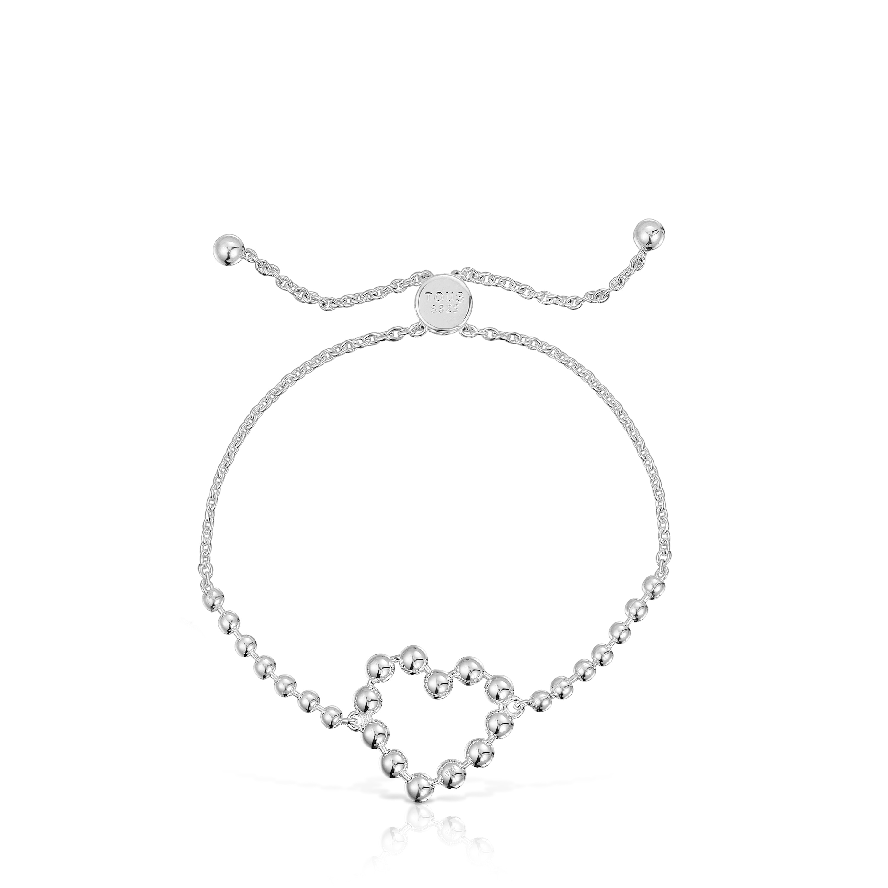 Silver chain heart Bracelet Sugar Party