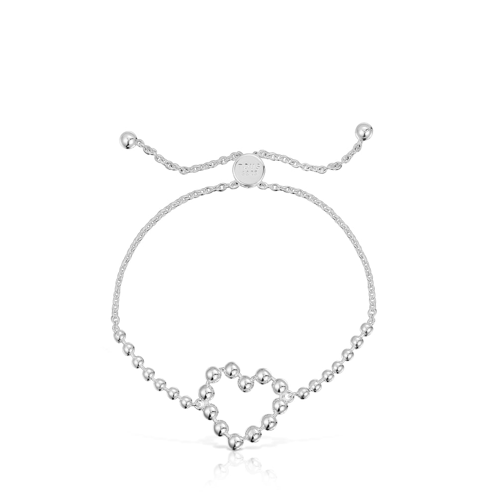 Silver chain heart Bracelet Sugar Party