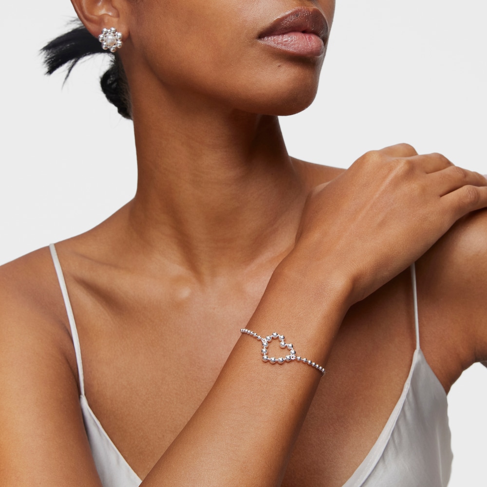 Silver chain heart Bracelet Sugar Party