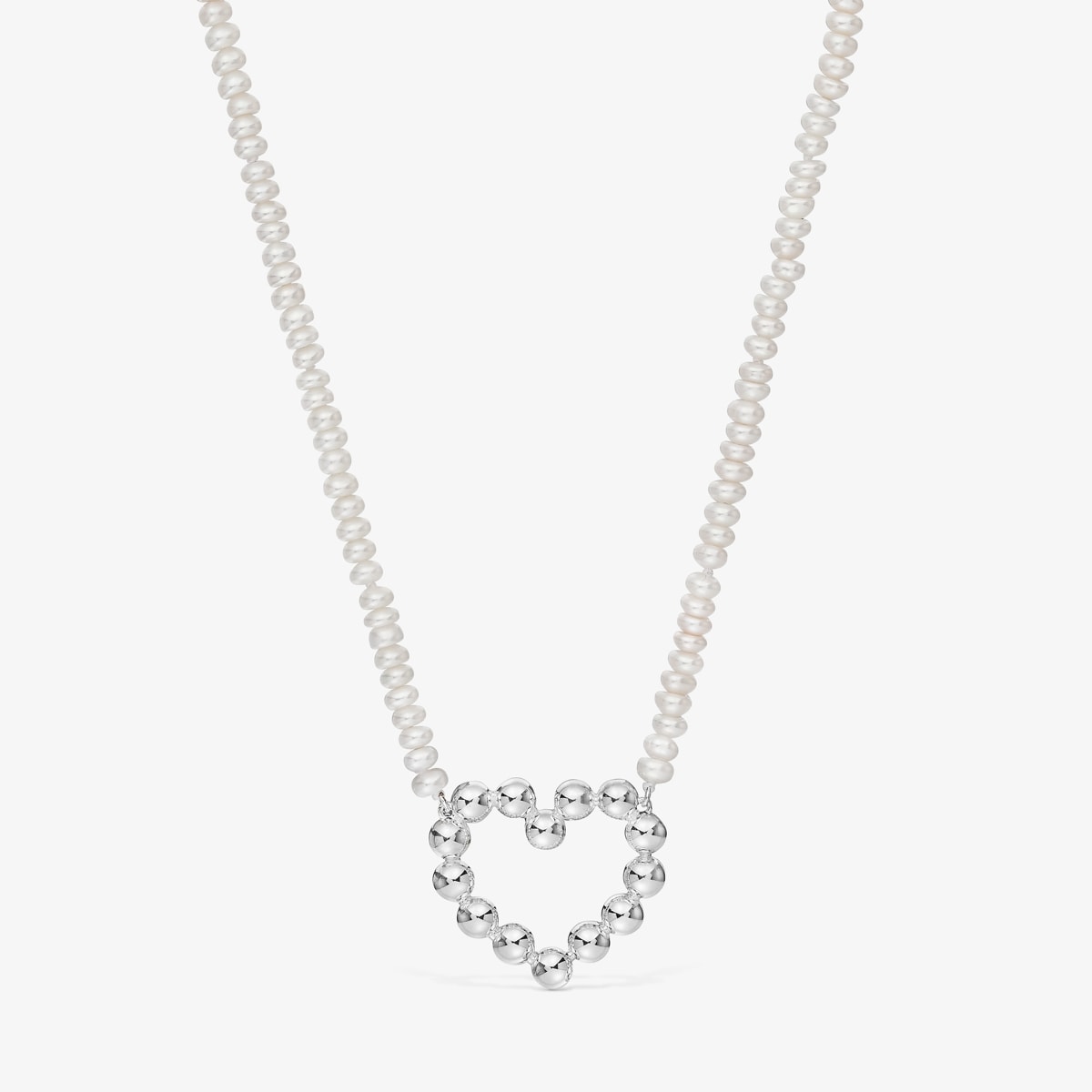 Tous - Collar Corto De Plata Motivo Corazón Y Perlas Cultivadas Sugar Party - Blanco