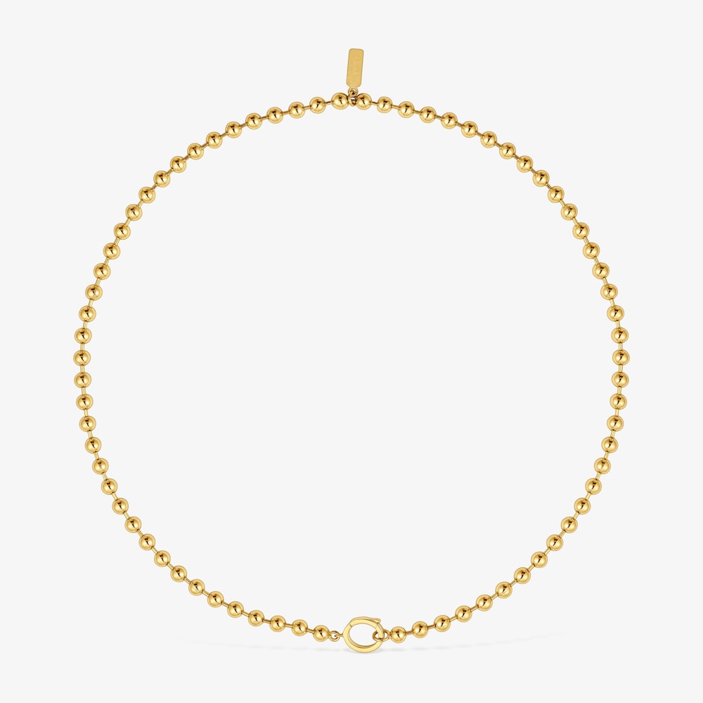 Naszyjnik łańcuszkowy ze srebra, pokryty 18-karatowym złotem Sugar Party