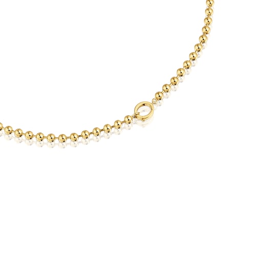 Collar cadena con baño de oro 18 kt sobre plata Sugar Party
