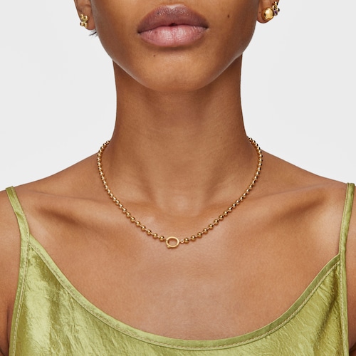 Collar cadena con baño de oro 18 kt sobre plata Sugar Party