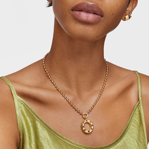 Collar cadena con baño de oro 18 kt sobre plata Sugar Party