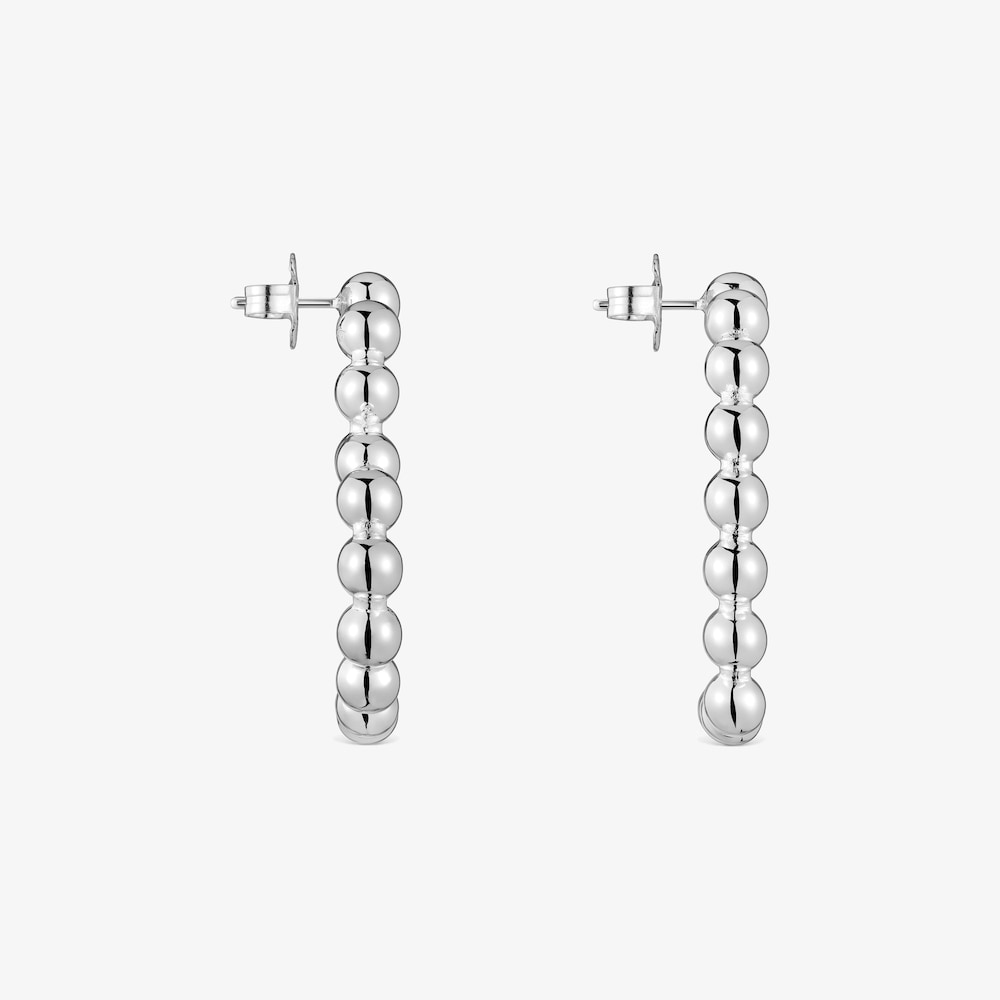 Pendientes cortos de plata coraz&oacute;n Sugar Party