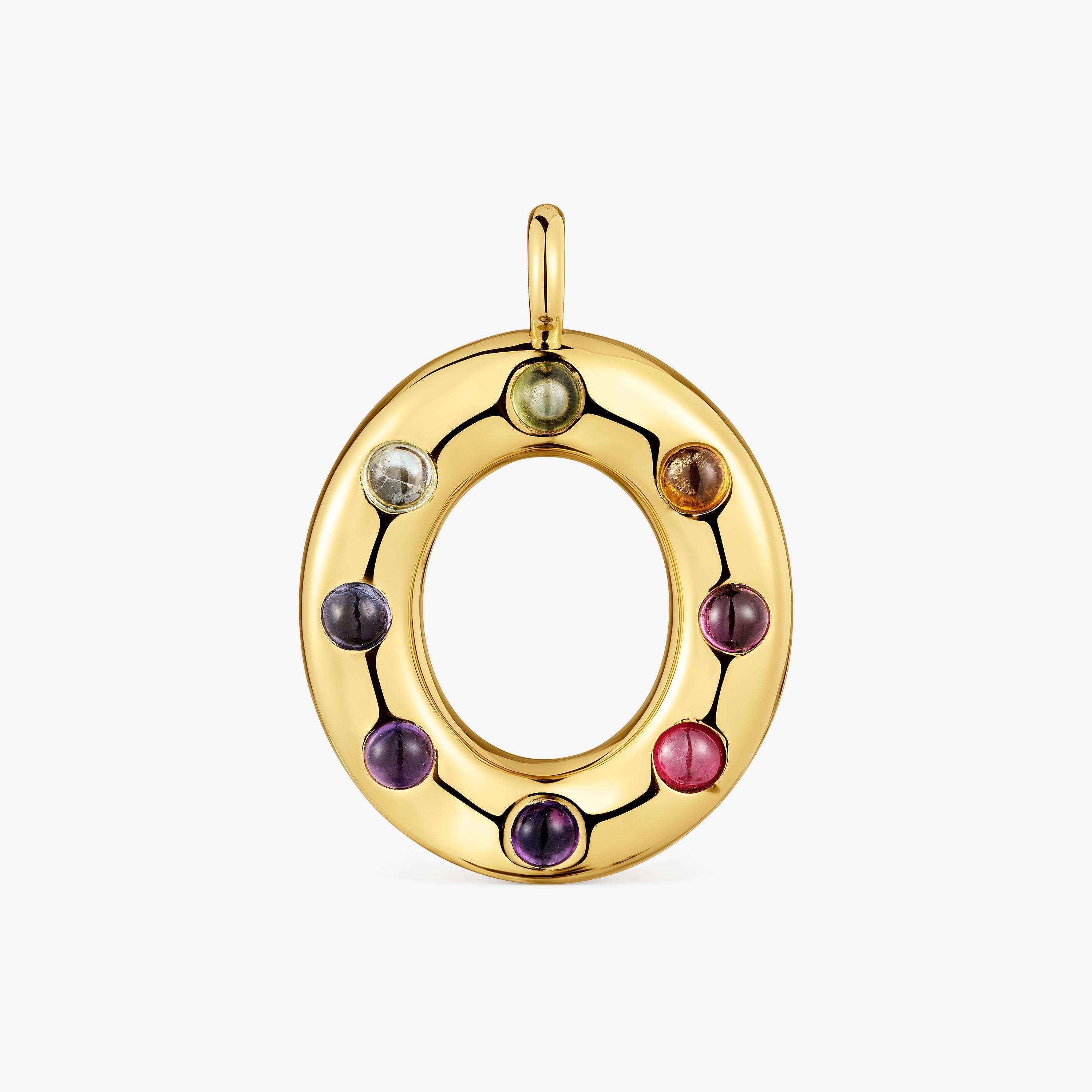 Medium Pendant with 18K gold vermeil and gemstones Sugar Party