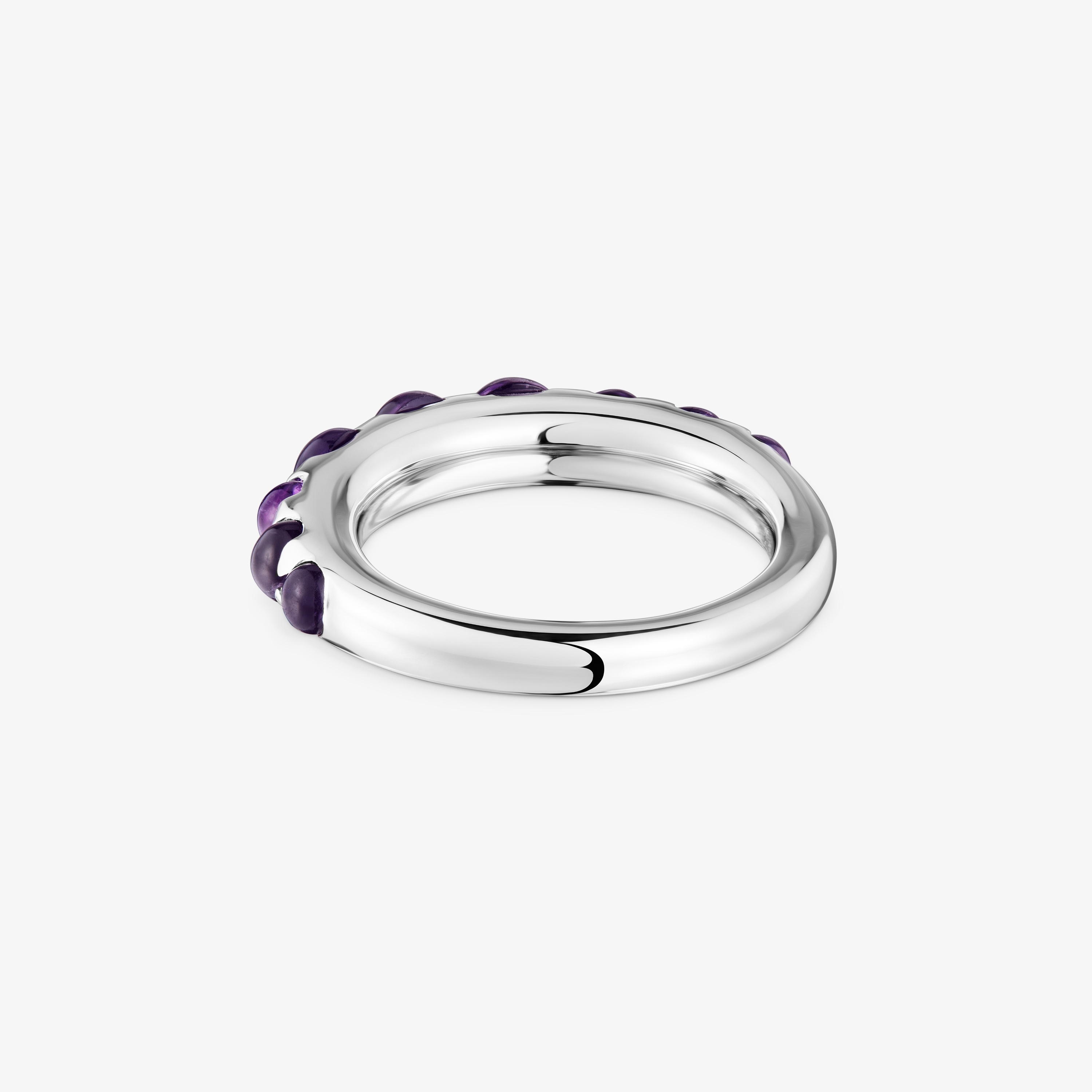 Small silver and amethyst Ring Sugar Party