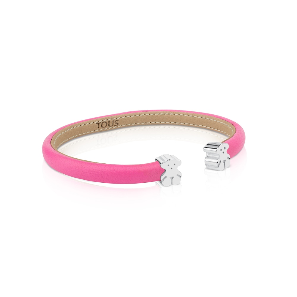 Esclava de piel rosa y plata Sweet Dolls