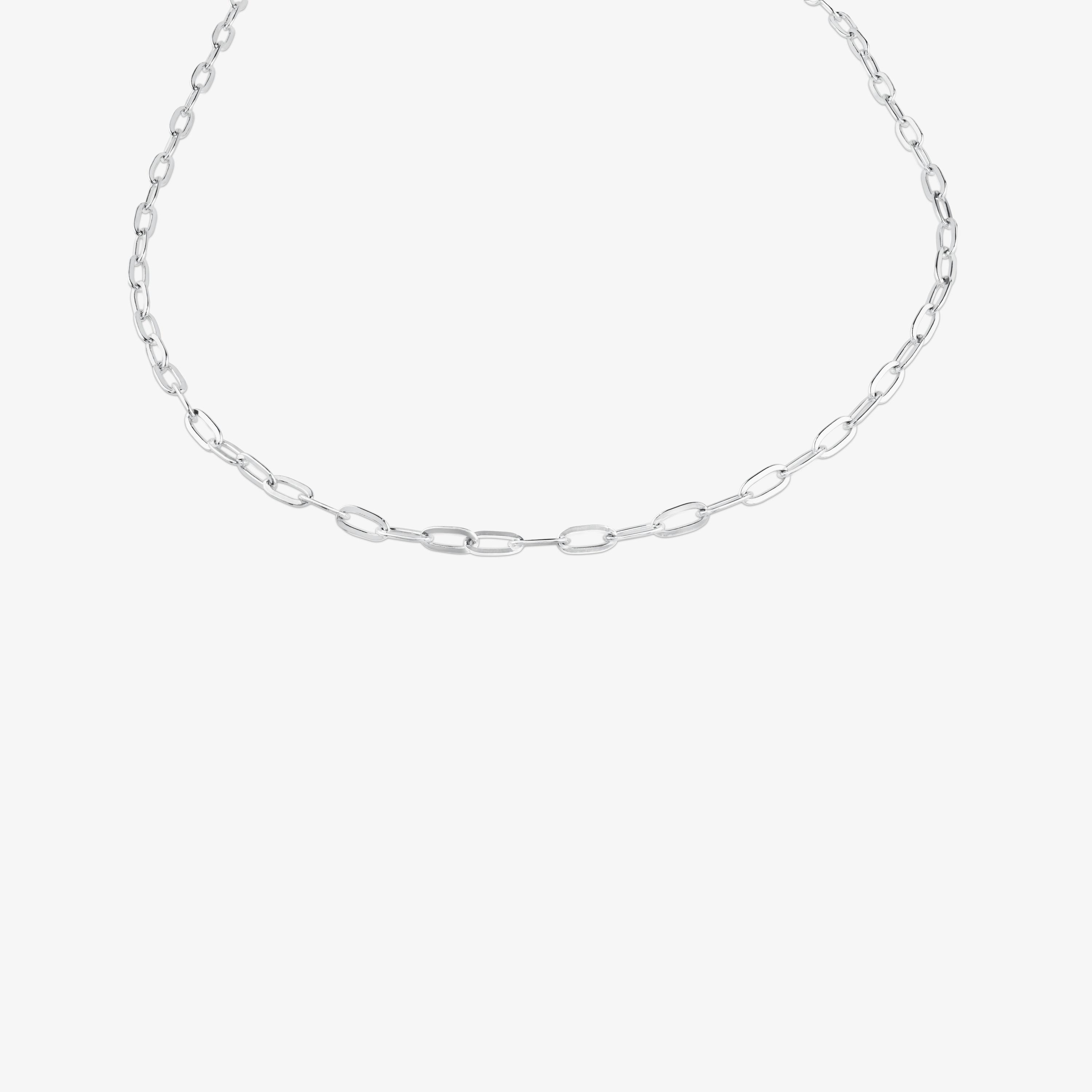 Silver TOUS Chain Choker 80 cm