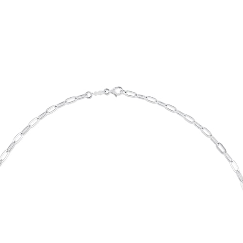 Silver TOUS Chain Choker 80 cm