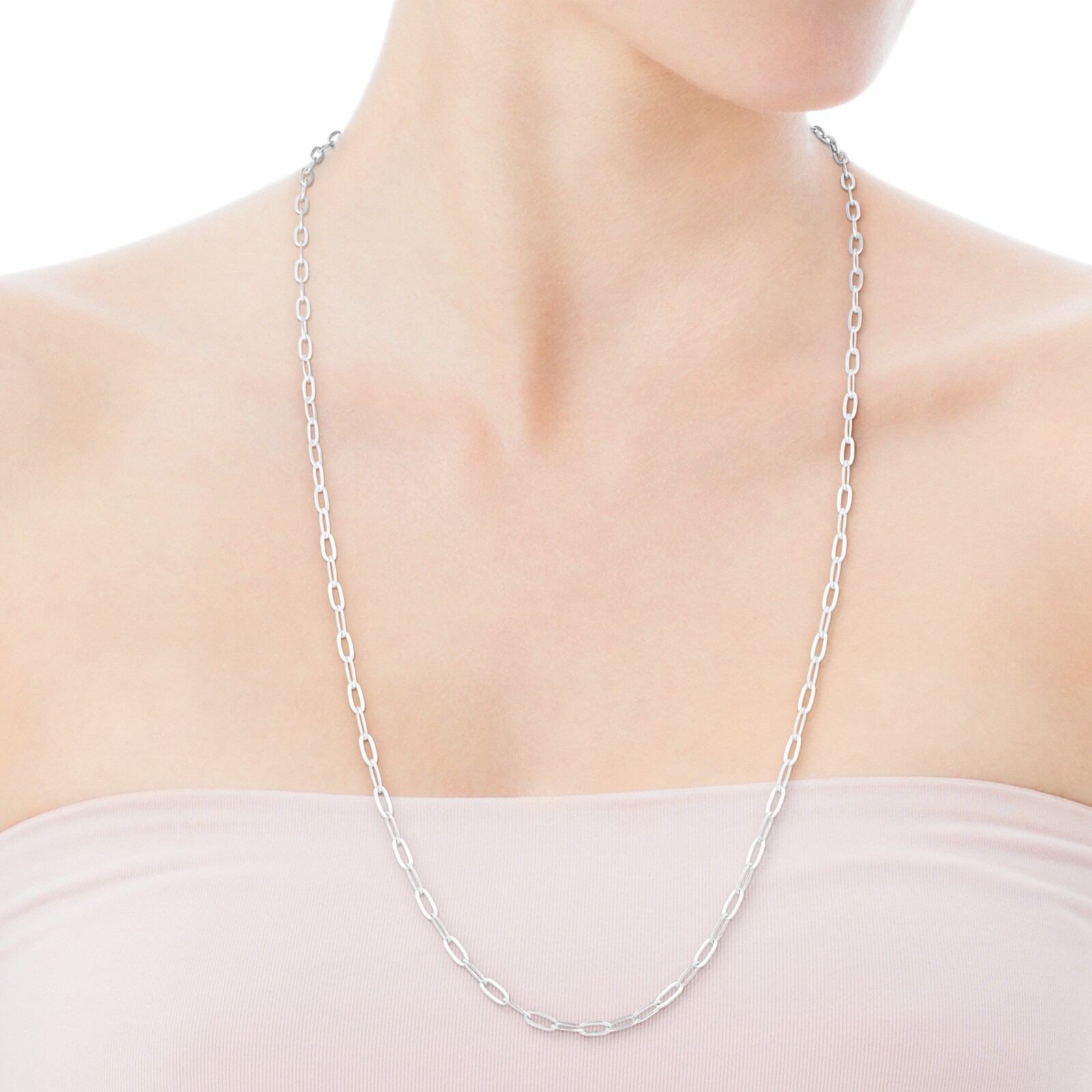 Silver TOUS Chain Choker 80 cm