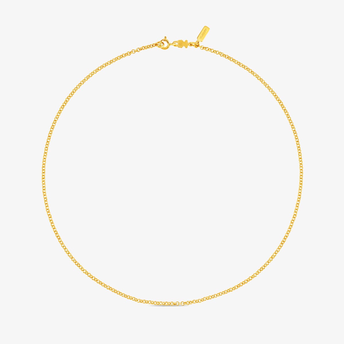 Tous - Gargantilha Tous Chain Em Prata Vermeil Com Argolas Redondas, 45 Cm. - Golden