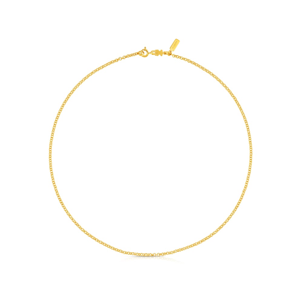 Vermeil Silver TOUS Chain Choker 45cm