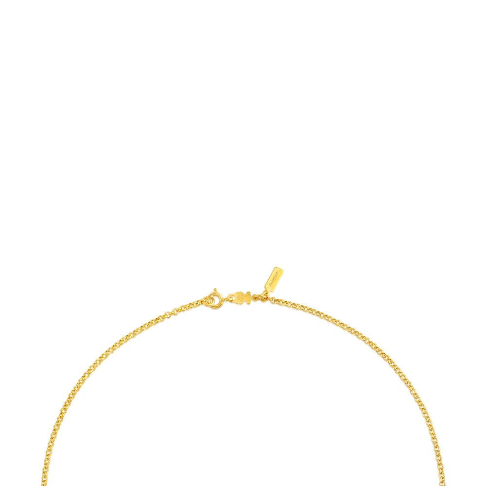 &Tau;&sigma;ό&kappa;&epsilon;&rho; TOUS Chain 45&nbsp;cm &alpha;&pi;ό &Alpha;&sigma;ή&mu;&iota; Vermeil &mu;&epsilon; &sigma;&tau;&rho;&omicron;&gamma;&gamma;&upsilon;&lambda;&omicron;ύ&sigmaf; &kappa;&rho;ί&kappa;&omicron;&upsilon;&sigmaf;.