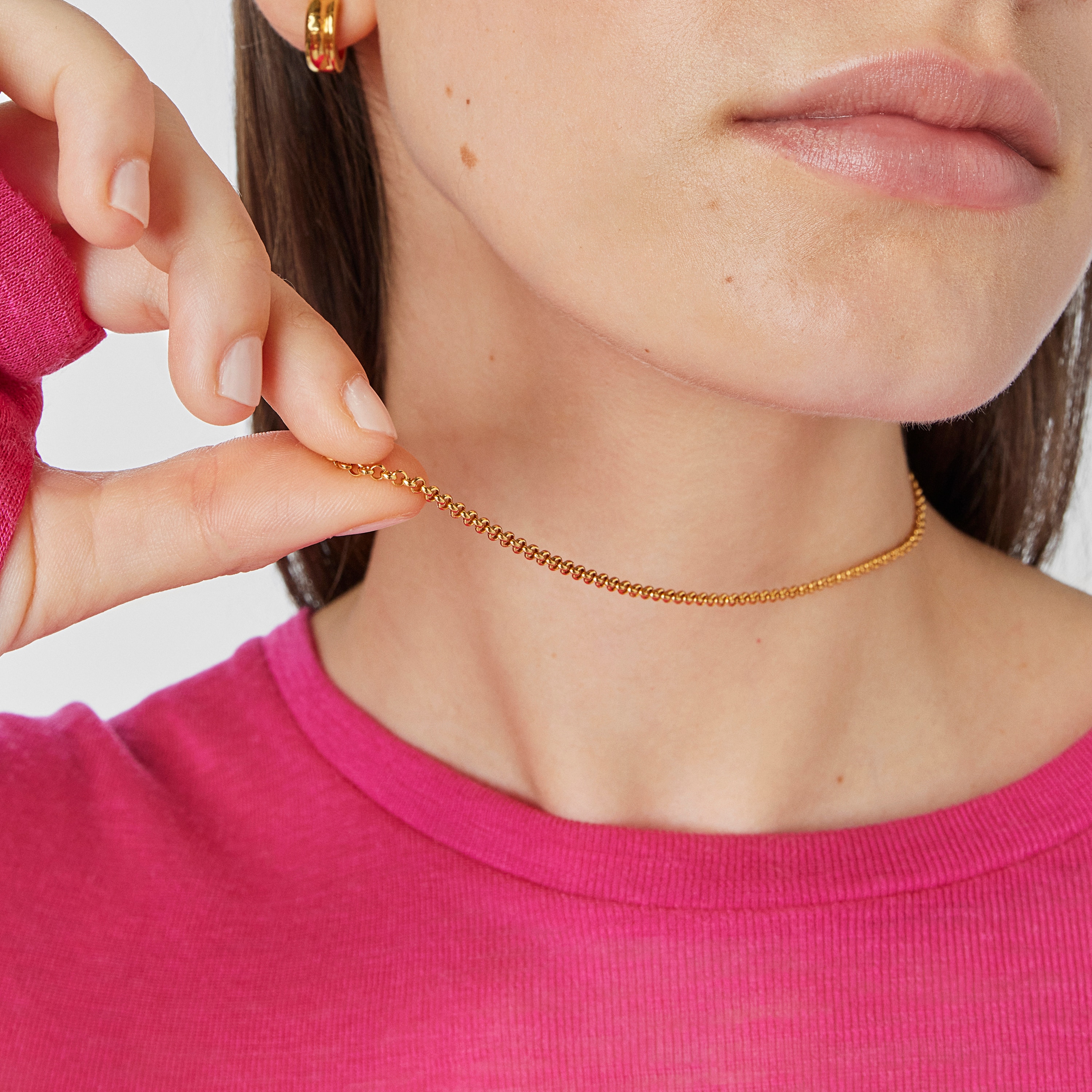 18K gold vermeil TOUS Chain Choker 45cm.