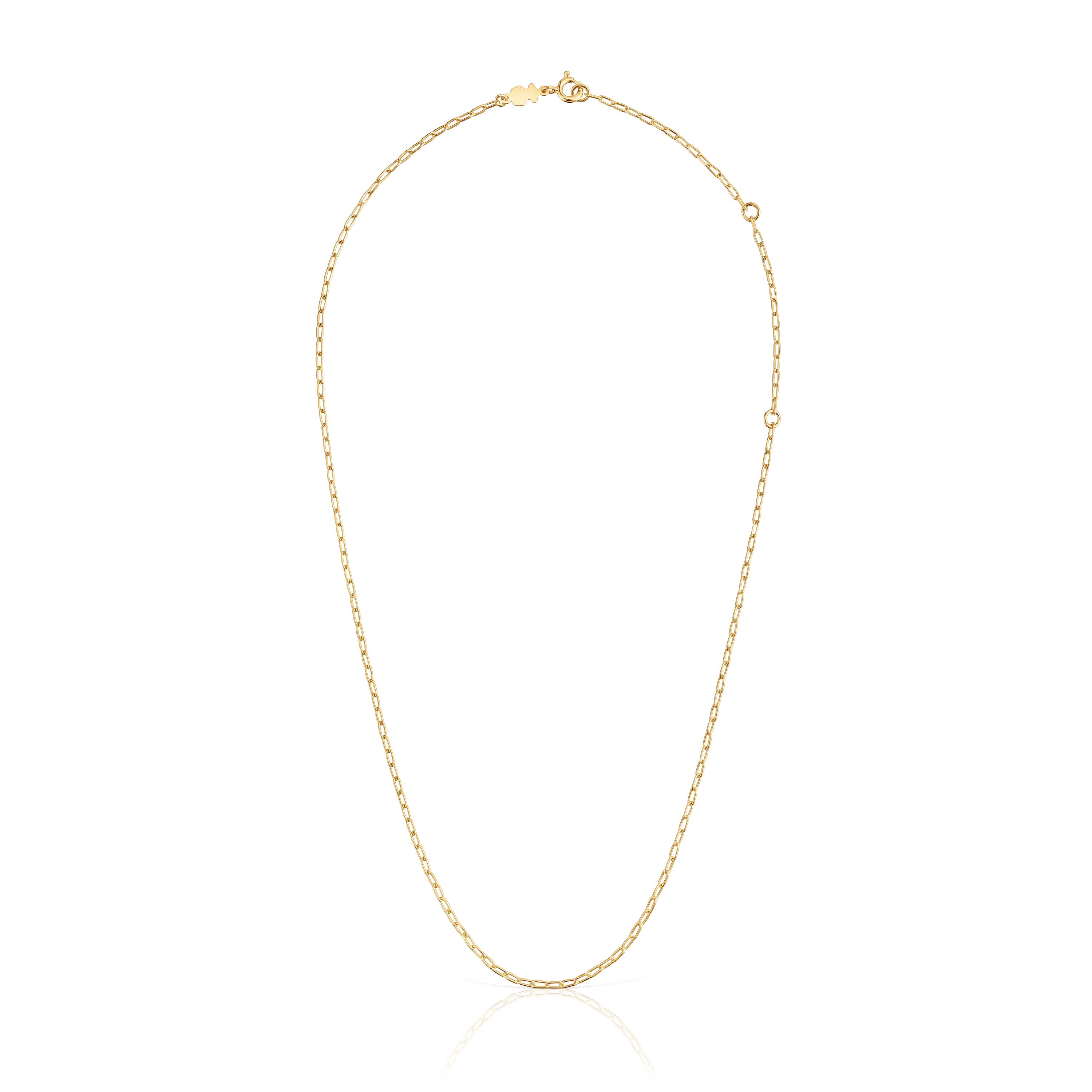 Choker with 18kt gold plating over silver and oval rings measuring 50 cm TOUS Basics