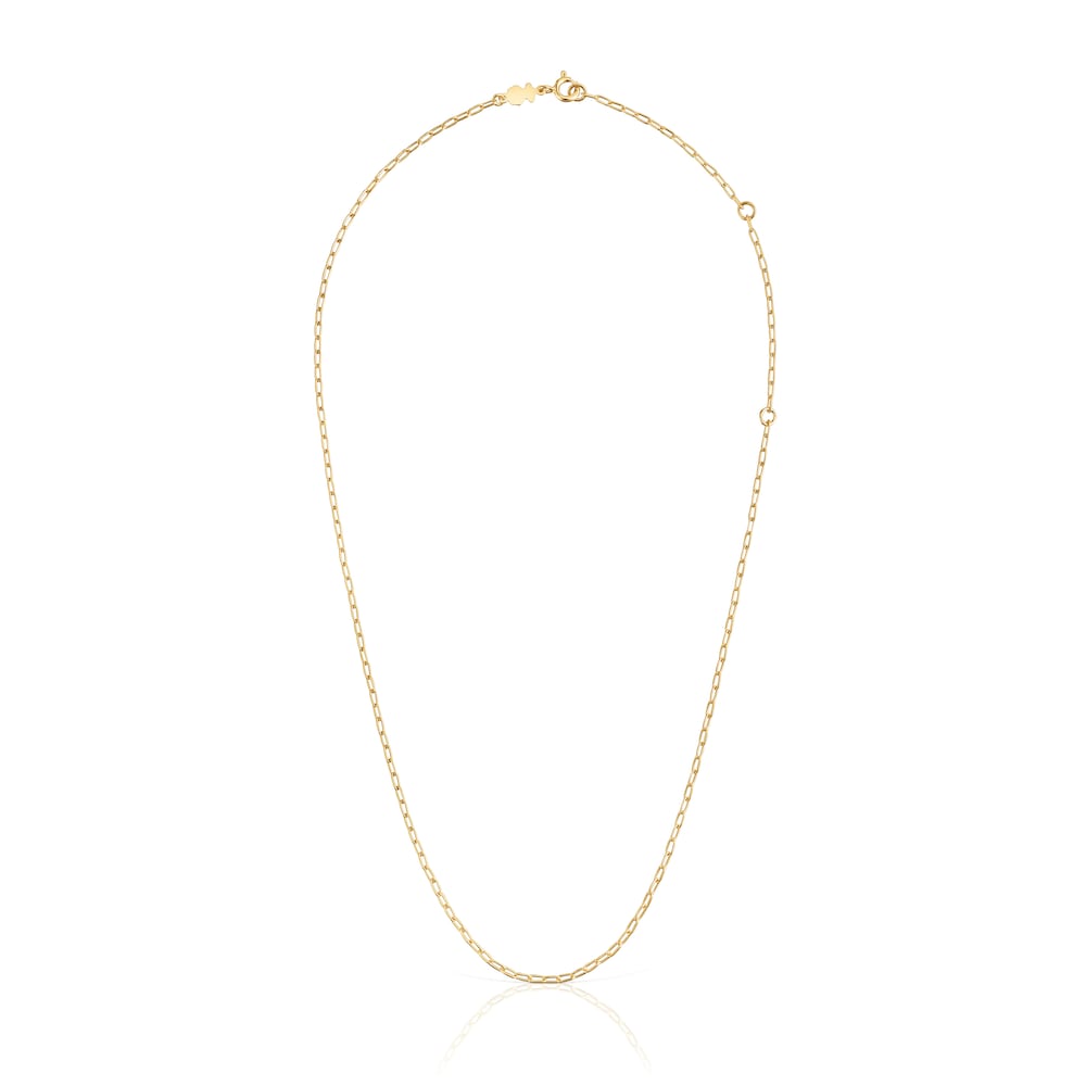 Choker with 18kt gold plating over silver and oval rings measuring 50 cm TOUS Basics