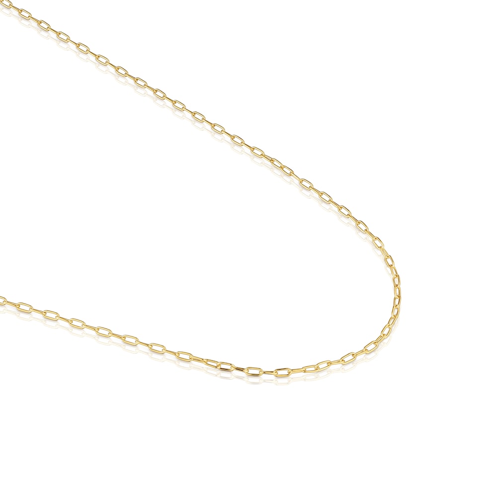 Choker with 18kt gold plating over silver and oval rings measuring 50 cm TOUS Basics
