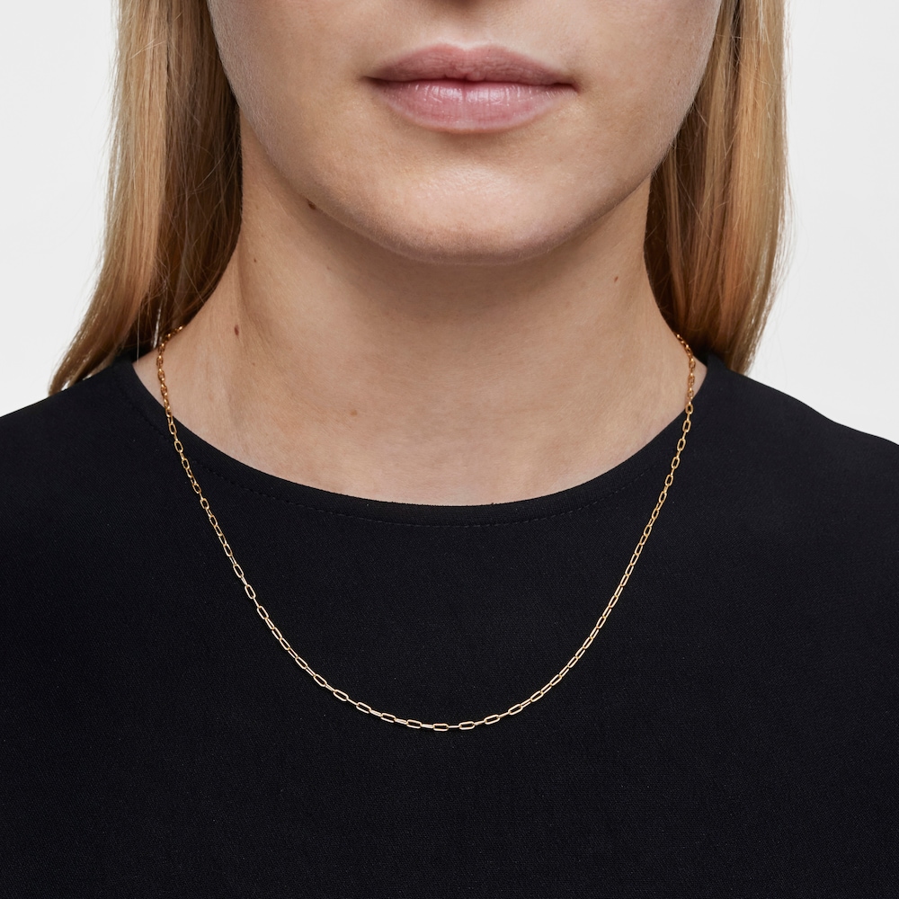 Choker with 18kt gold plating over silver and oval rings measuring 50 cm TOUS Basics