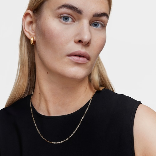 Choker with 18kt gold plating over silver and oval rings measuring 50 cm TOUS Basics