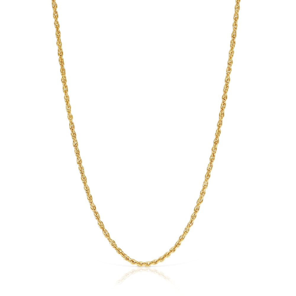 Cord Choker with 18kt gold plating over silver measuring 50 cm TOUS Basics