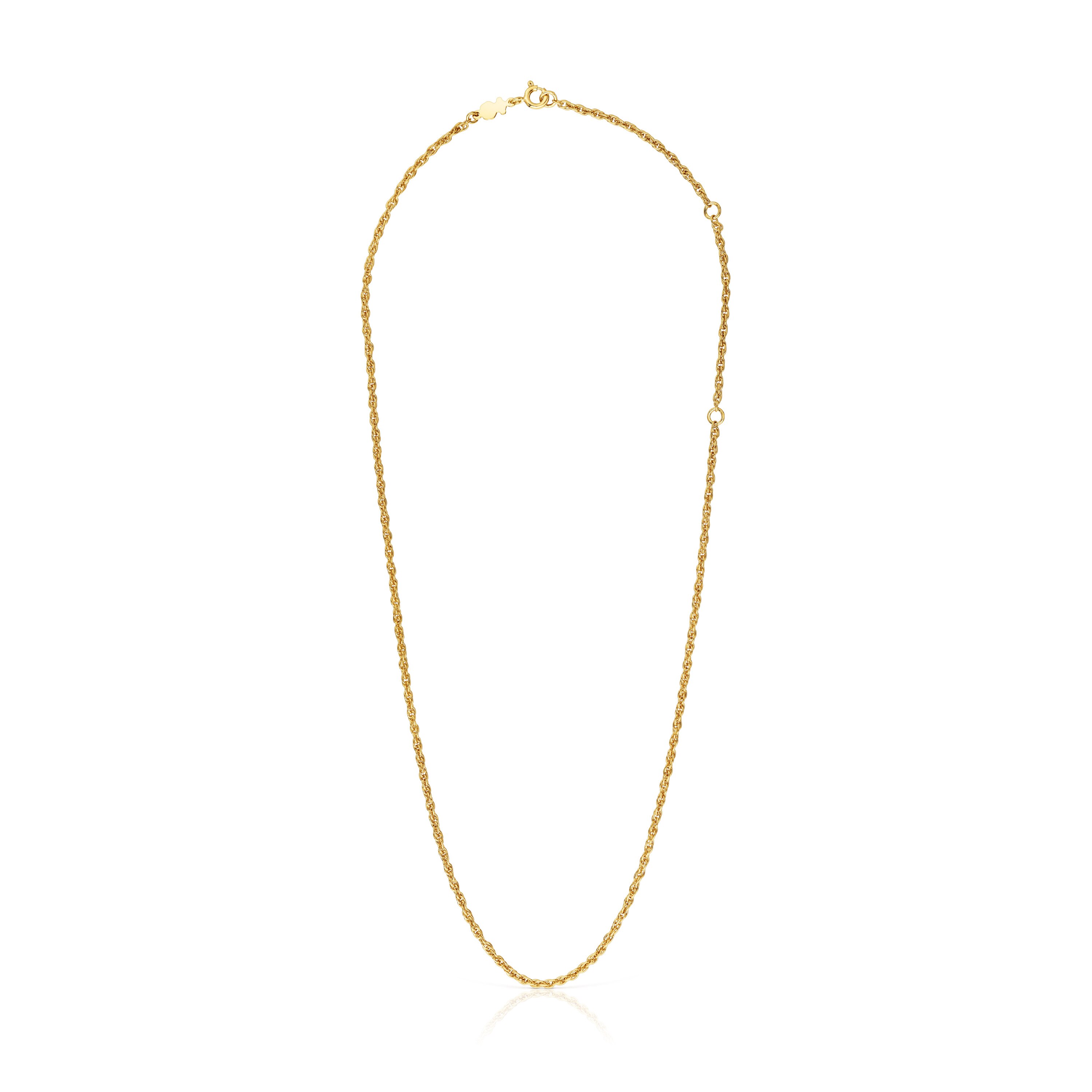 Cord Choker with 18kt gold plating over silver measuring 50 cm TOUS Basics