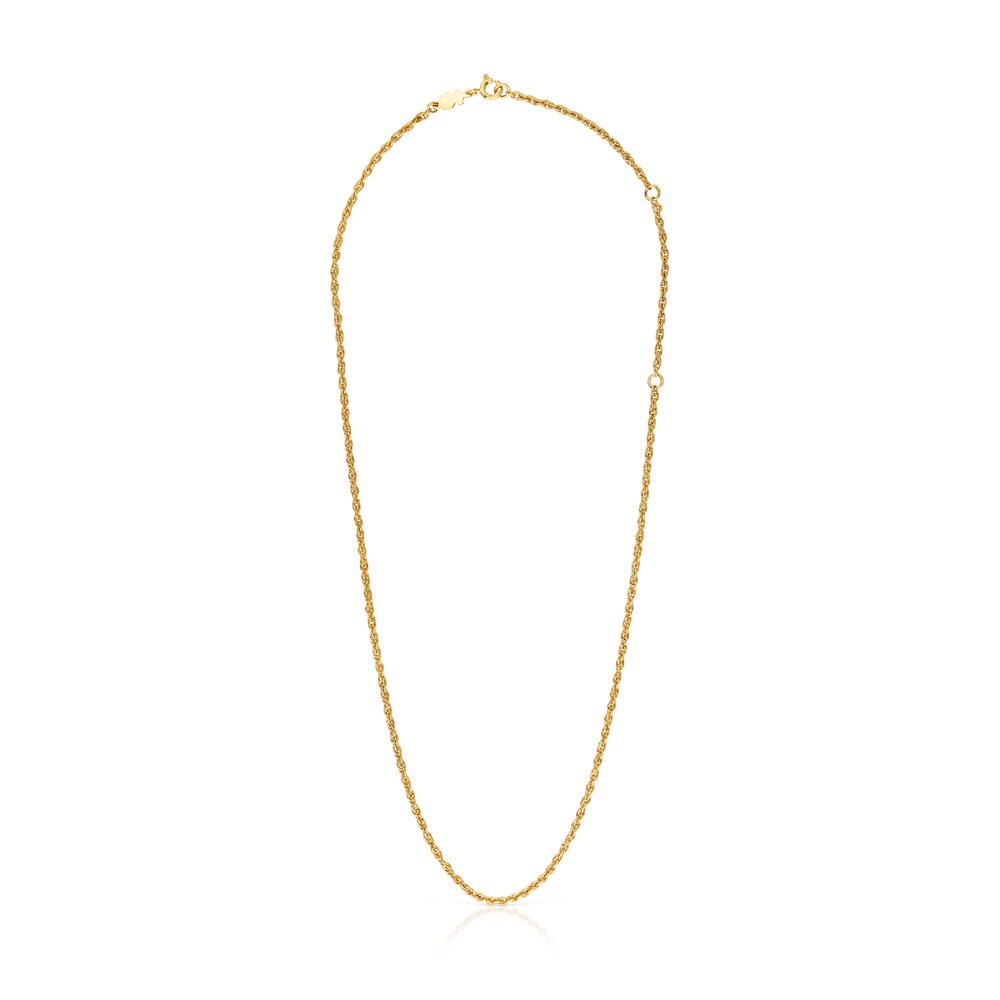 Cord Choker with 18kt gold plating over silver measuring 50 cm TOUS Basics