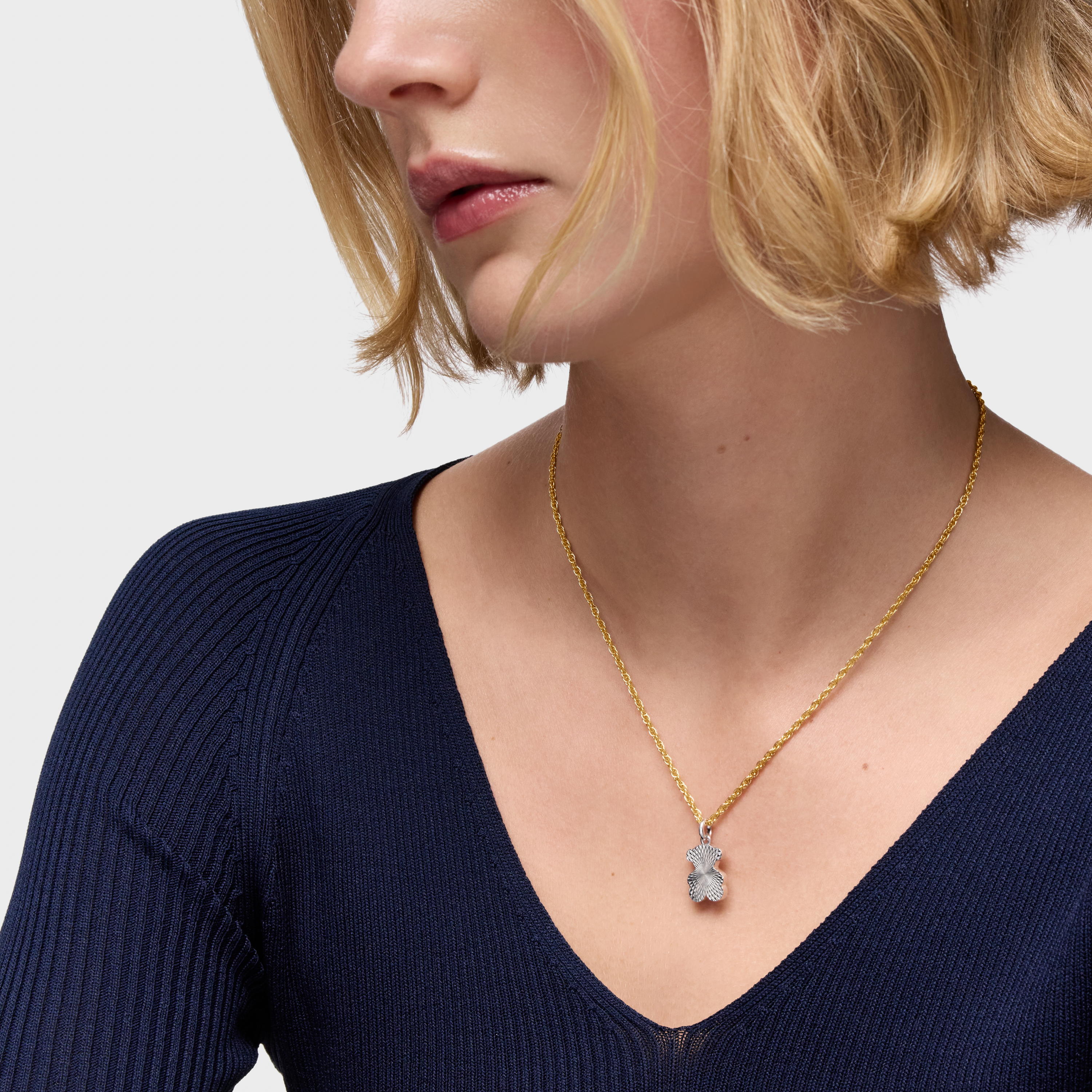 Cord Choker with 18kt gold plating over silver measuring 50 cm TOUS Basics