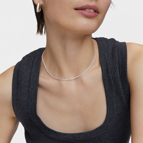 Silver rope Choker measuring 50 cm TOUS Basics