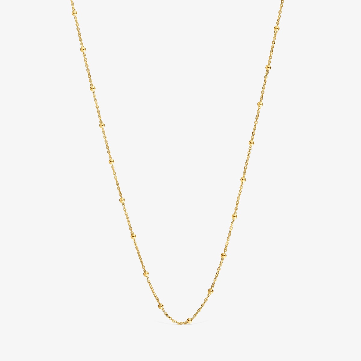 Tous - Gargantilla Con Baño De Oro De 18 Kt Sobre Plata Con Bolas Intercaladas 60 Cm Tous Basics - Dorado