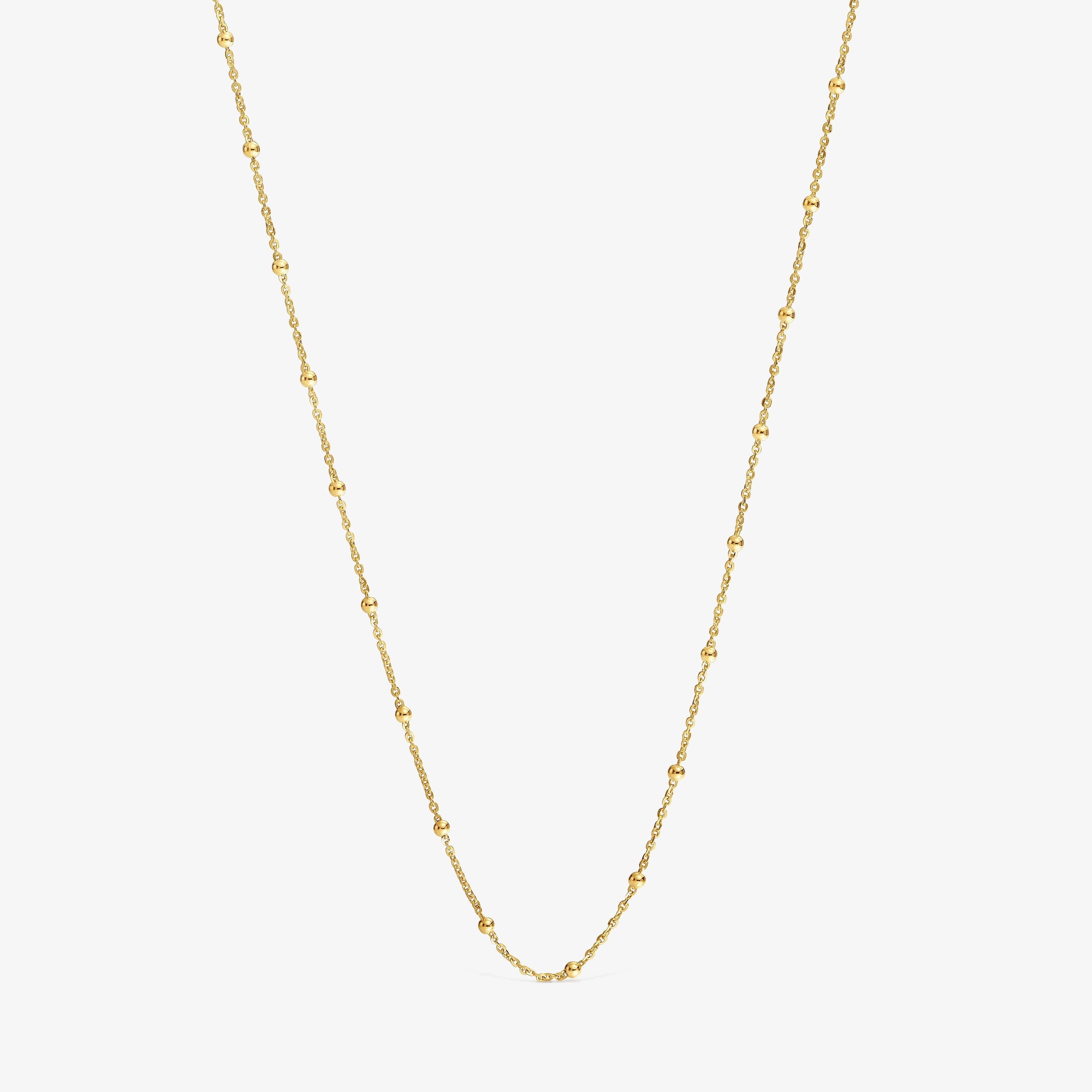 Choker with 18K gold vermeil and alternating balls measuring 60 cm TOUS Basics